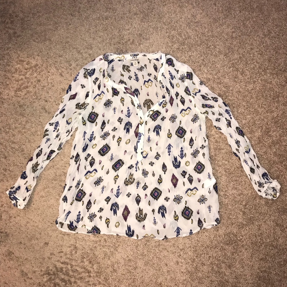 Lucky Brand Tribal Blouse